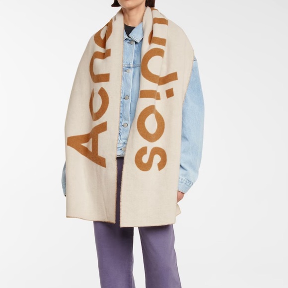 ACNE STUDIOS Toronty wool-blend jacquard scarf - Picture 1 of 9